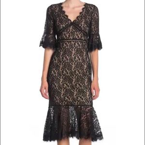 Black lace dress